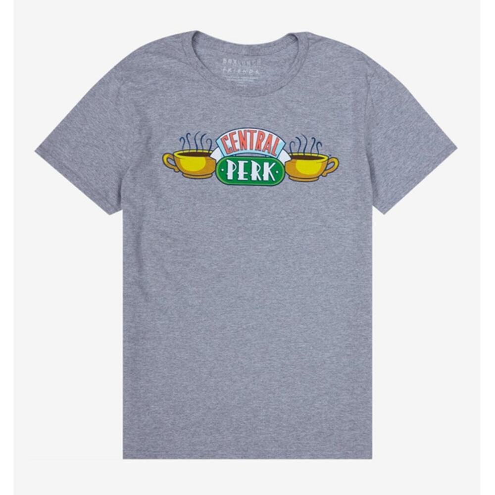Box Lunch Friends Central Perk Logo T-Shirt Heather Gray Size 2XL